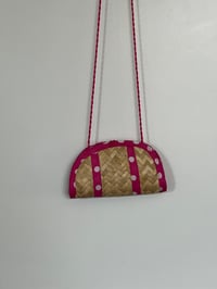 Image 1 of Pink Polka Dot Mini Purse