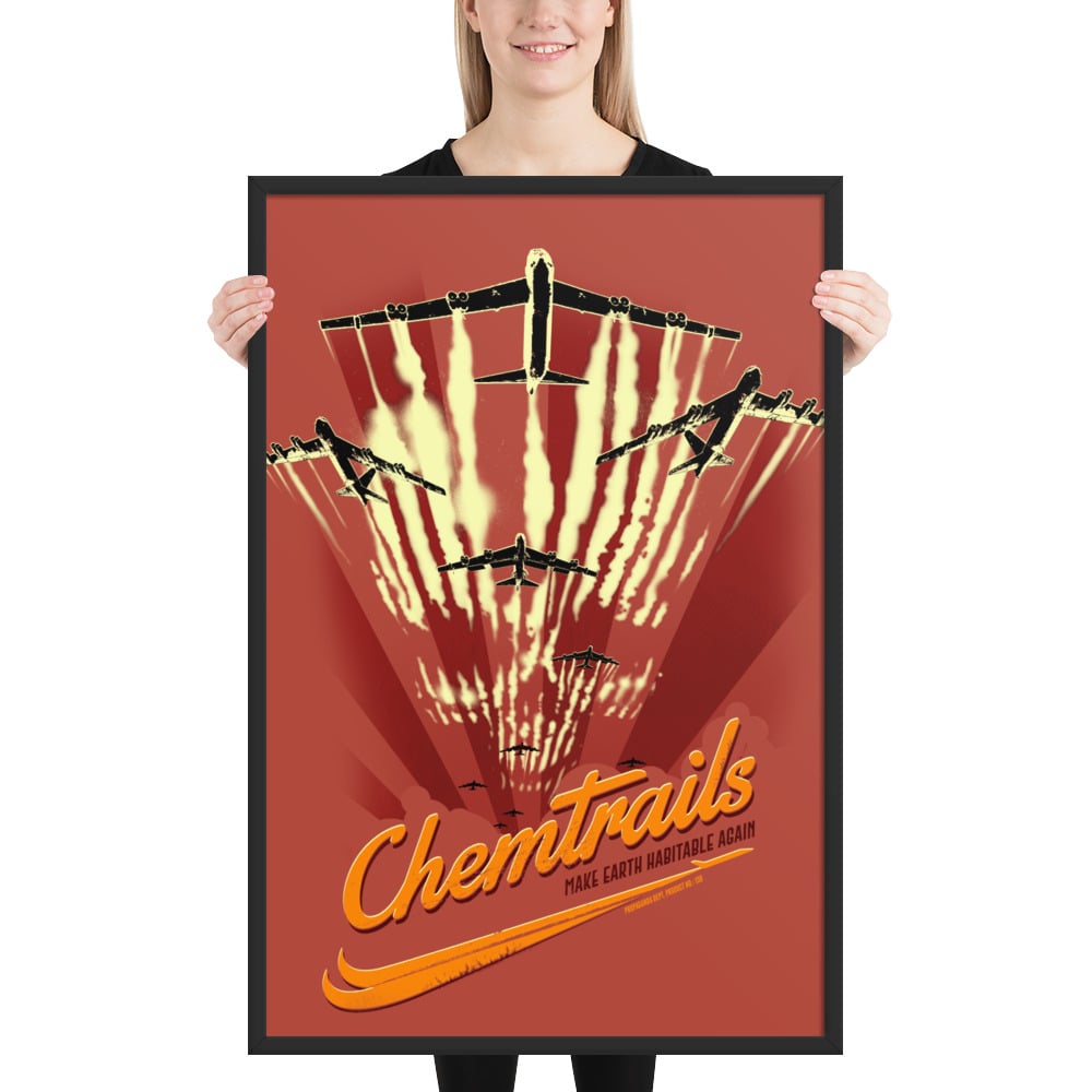 Image of Chemtrails, Framed poster