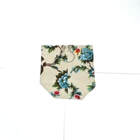 Image 4 of Mid Century Floral Barkcloth Project Bag