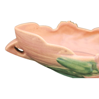 Image 14 of 1940s Roseville Pottery Water Lily Console Planter/Bowl