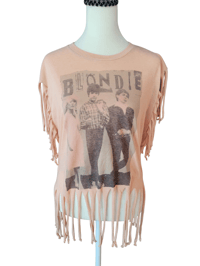 Image 2 of Vintage Blondie fringe hem tshirt