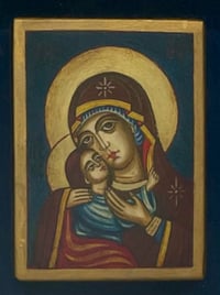 Image 5 of Madonna and Child, Devotional Oil Miniature
