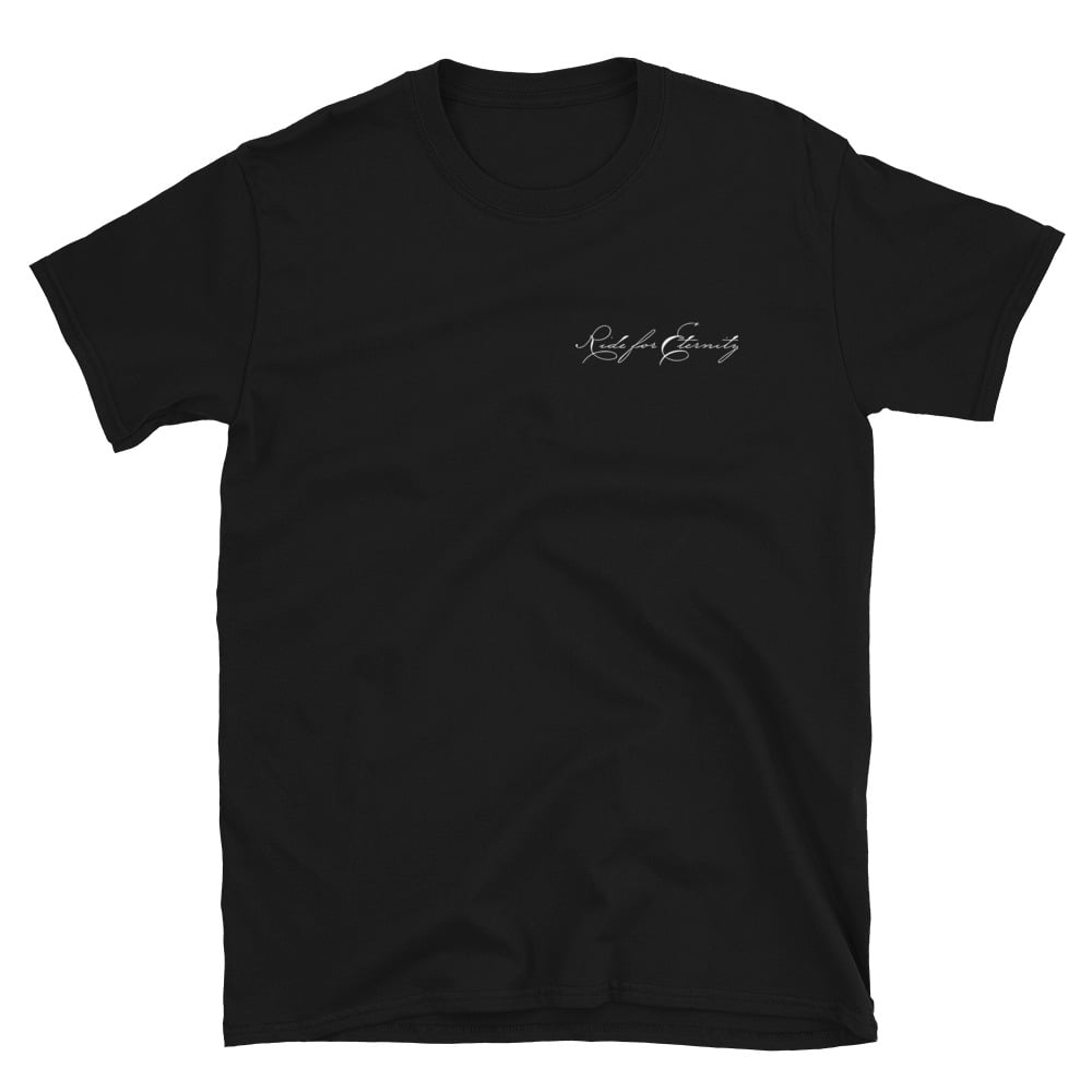 “Ride for Eternity” Shirt (Black) | Ouro Skateboard Wheels