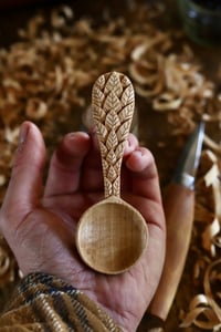 Image 1 of . Falling Leaves Coffee Scoop 