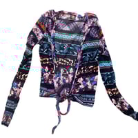 Image 1 of JPG Butterflies Wrap Top