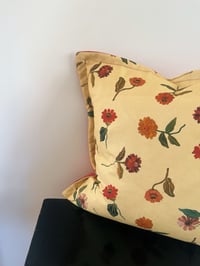 Image 1 of Cotton/Linen Zinnia Cushion Cover