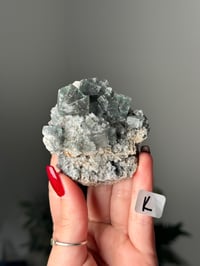 Image 1 of FAIRY HOLES POCKET CUBIC FLUORITE -LADY ANNABELLA MINE UK- K