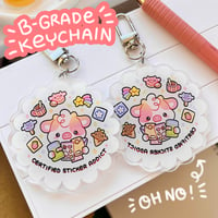 Image 2 of Certified Sticker Addict | Acrylic Keychain - B Grade