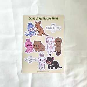 Image of SKZOO x Australian Fauna Sticker Sheet