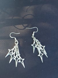 Image 1 of Shooting Stars Sterling Earrings