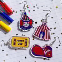 Image 5 of Circus Doodles Earring Set