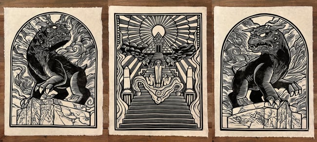 Ghostbusters Gozer Block Print Set