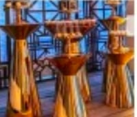 Image 2 of Gold cake stand 