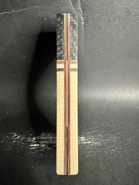 Image 4 of Crosscut Carbon Fiber & Faux Ivory Knife Scales