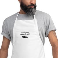 Image 2 of Cooking is my Peaceful Place - White Apron