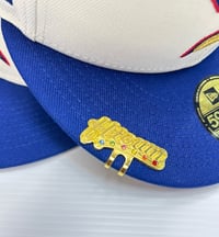 Image 5 of New Era 59Fifty Chrome Royal Gold w/H-Town Stones Blip included 