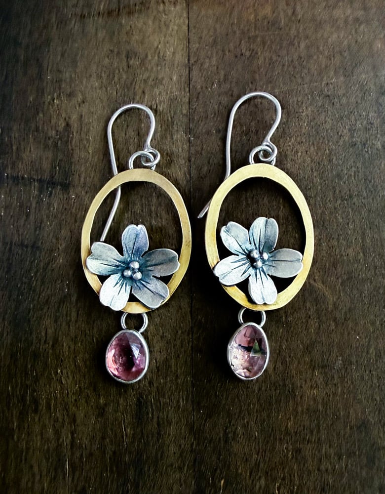 Image of Cherry Blossom Dangle Earrings