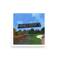 Tutorial World (Minecraft) - Poster Print