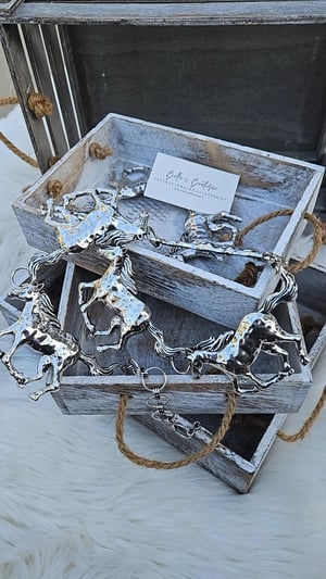 Image of Silver Horse Concho Chain Link Belt