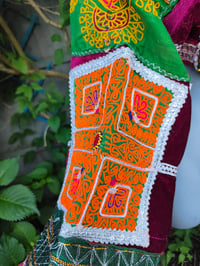 Image 5 of Vintage Fez crop tribal top pompom 35 inches