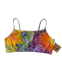 Image 3 of XXL (44) Cotton-Blend Strappy Bralette in Euphoria Ice Dye