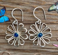 Image 1 of Sterling Neon Apatite Bloom Earrings