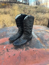 Image 2 of Faux Crocodile Cowboy Boots