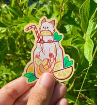 Image 1 of Lemonade Cat | Vinyl Sticker