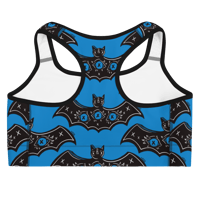 Image 2 of Blue 3 eyed Bats Sports bra