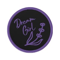 Dream Girl Violets Embroidered Patch