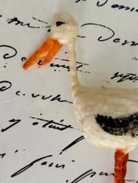 Image 4 of Spun cotton stork ornament