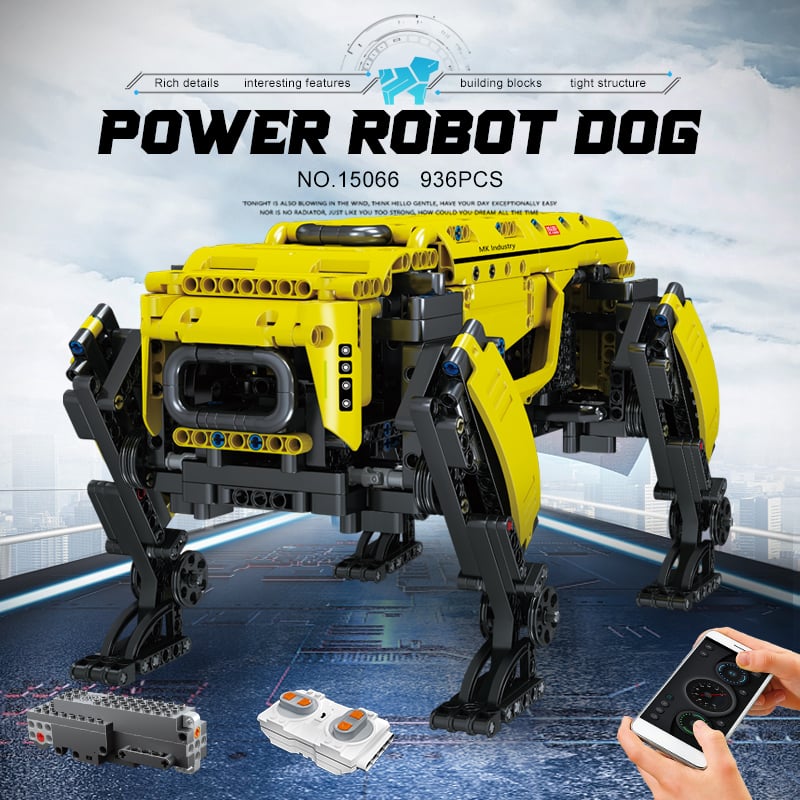 Image of Technical Robot Toys The RC Motorized Boston Dynamics Big Dog Model AlphaDog Building Blocks Bricks 