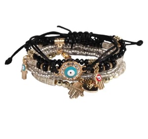 Evil eye bracelet set 