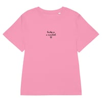 Image 7 of THE CASUAL COOL GIRL T - LUCKY IS A MINDSET 