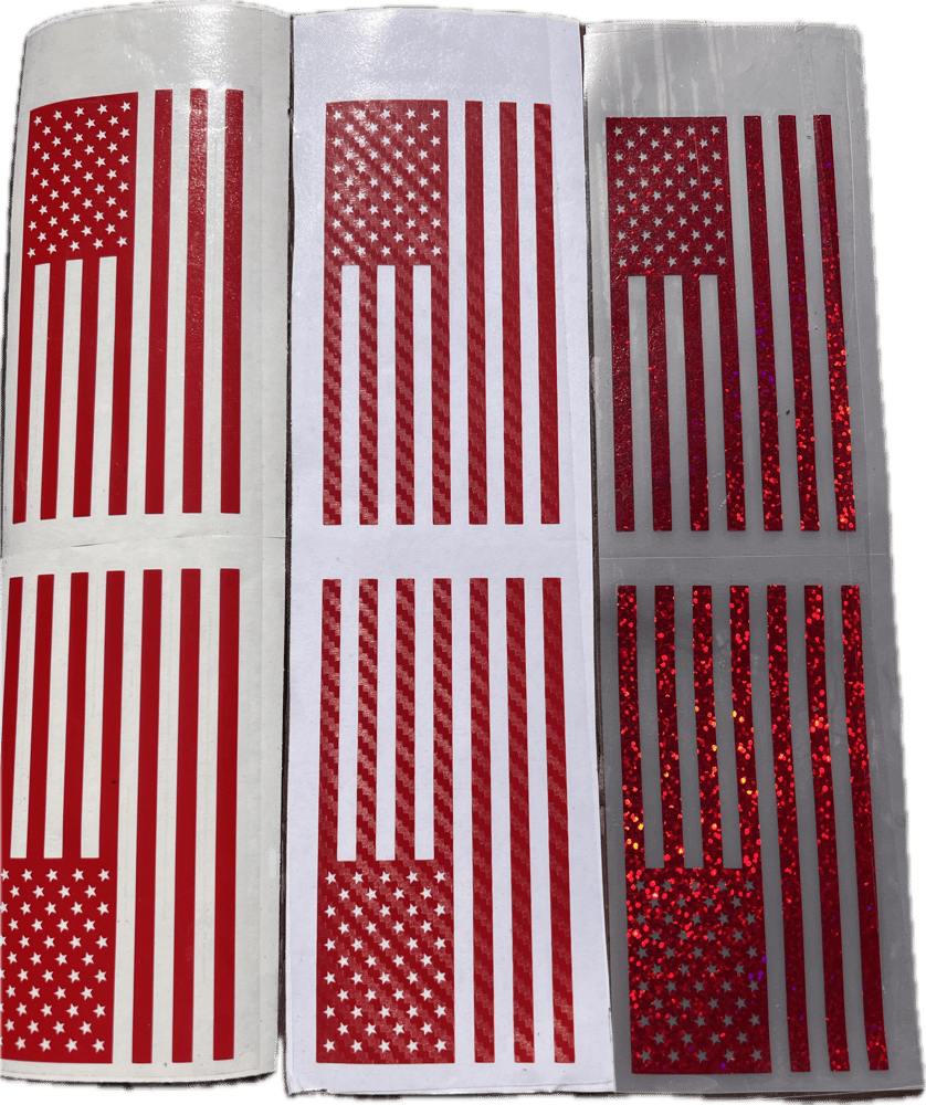 US Flag Transfer Stickers (set)
