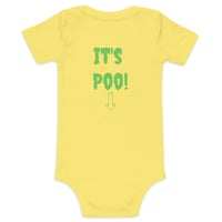 Image 6 of Baby Short Sleeve Onesie - Boo! Its Poo!