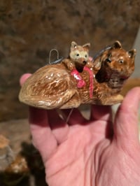 Image 1 of Momma and Baby Canine Ornament