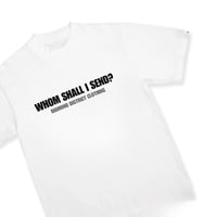 Image 3 of Send me tee white/black 