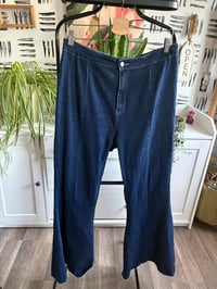 Image 1 of Denim wide leg pants 