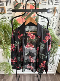 Image 3 of SHEIN sheer flower top