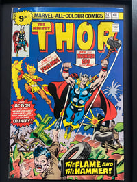 Image 2 of Thor, framed complete vintage Marvel comic, No 247 May 1976