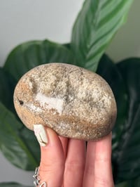 Image 2 of SELF STANDING PERFECTLY CLEAR GARDEN QUARTZ LENS -BRAZIL-