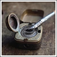 Image 1 of RARE Victorian travelling ink well