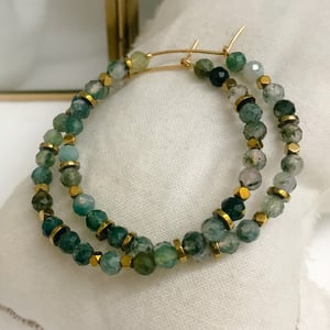 Image of CREOLES PAULA XL agates vertes