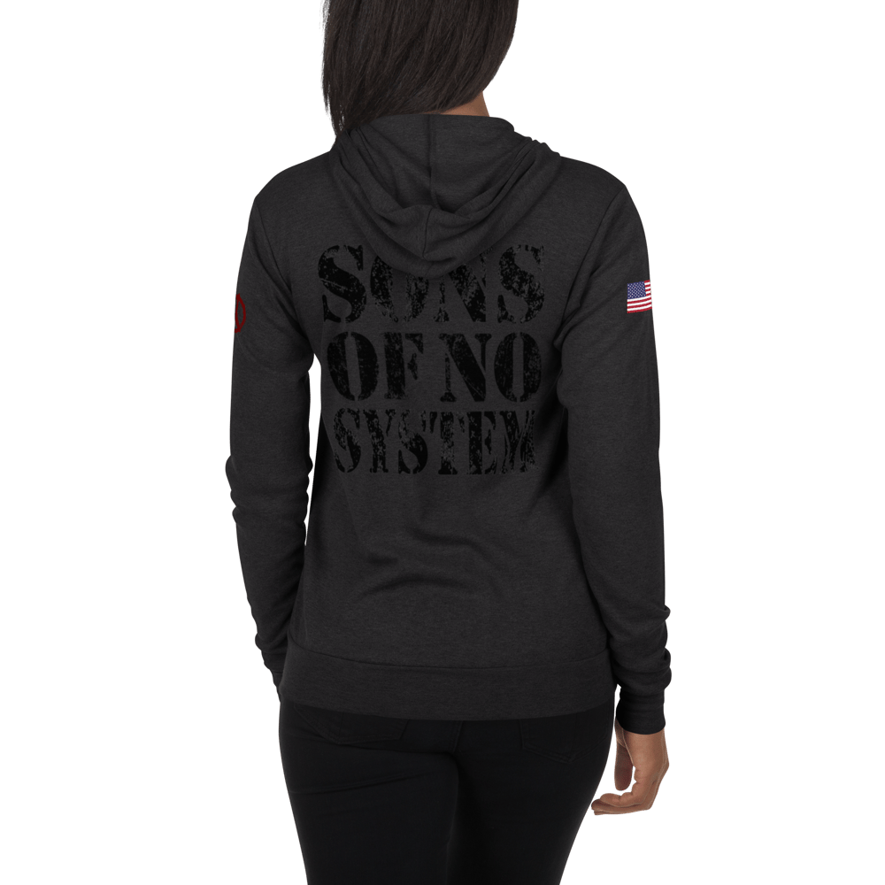 USA DISOBEY UNISEX ZIP-UP HOODIE
