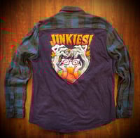 Upcycled “Jinkies/Thelma/Scooby Doo” t-shirt flannel