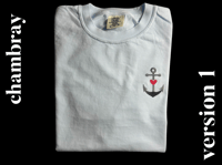 Image 2 of Anchor Love Custom Color Embroidered T-shirt