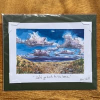 Image 1 of “let’s go back to the beach”-print