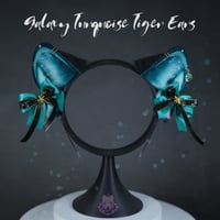 Image 1 of Galaxy Turquoise Tiger Ears 