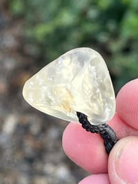 Image 3 of Libyan Desert Glass Hagstone pendant 